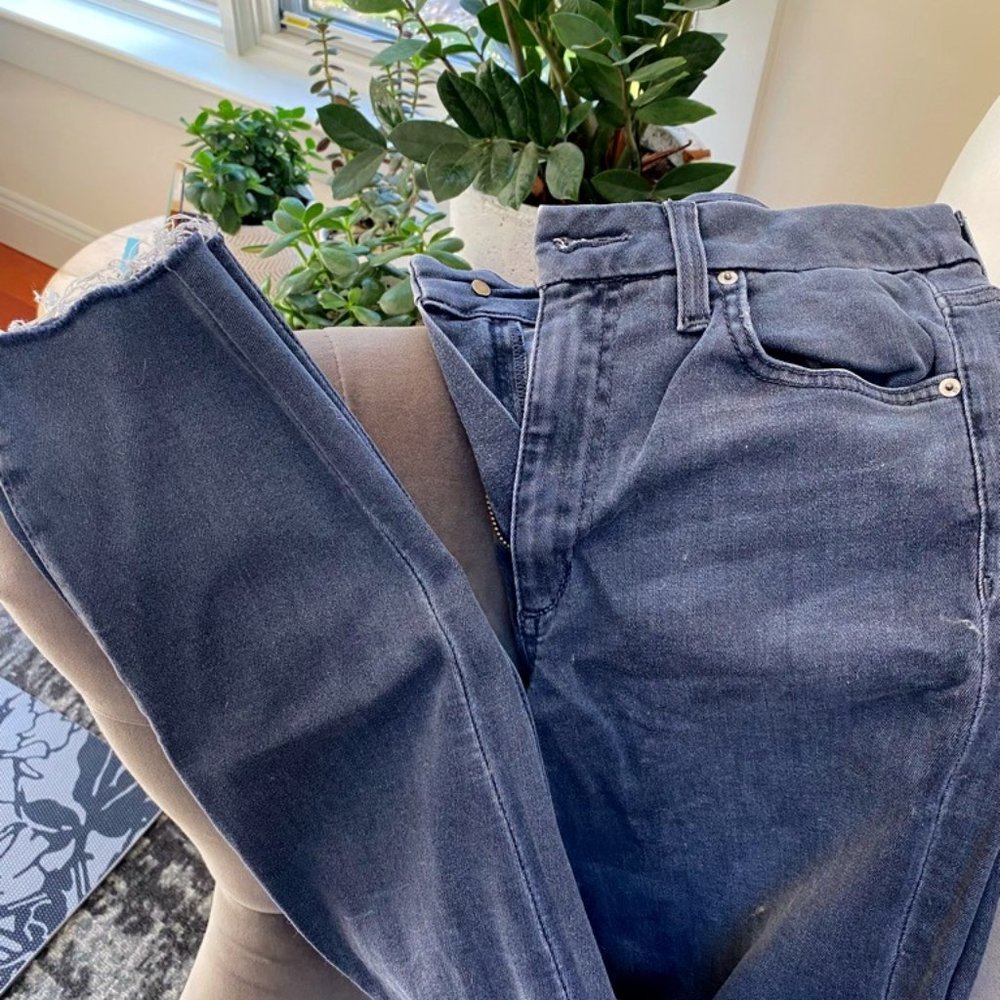 Joe's Jeans High Rise Curvy Skinny Ankle Grey Jeans